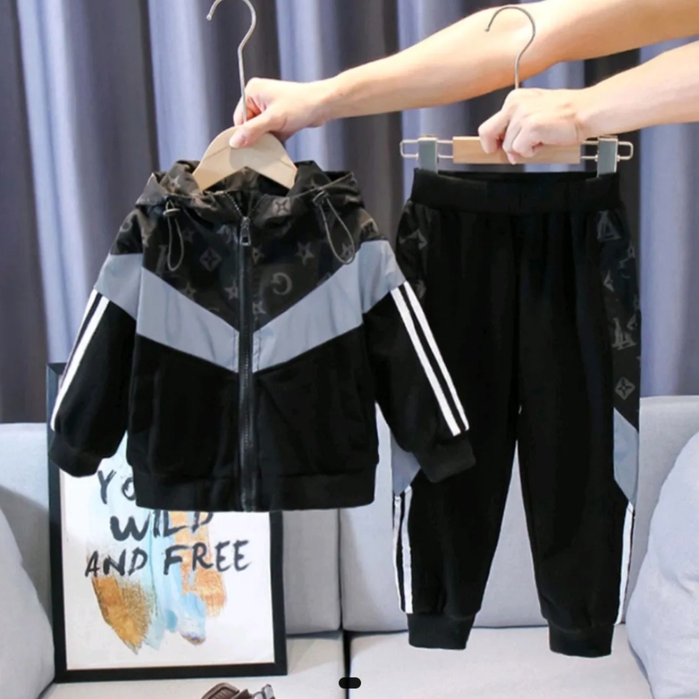 Two piece sweat suit set